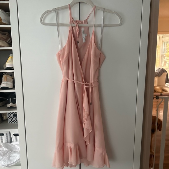 Lovers + Friends Light Pink Wrap Dress - Picture 4 of 8